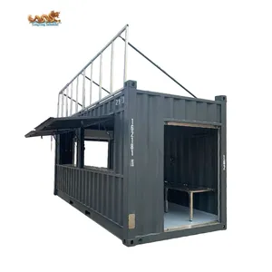 Prefabricated Style Pop Up Window Prefab Portable 20ft 20 Feet Shipping Container Coffee Shop Bar Restaurant
