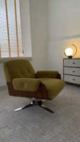 Canapé paresseux carré moderne en tissu écologique, fauteuil de détente individuel pour chambre, balcon, salon