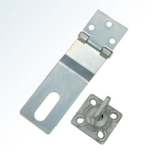 Traditional Galvanized Anti Theft Cabinet Security Hasp Staple Hinge Door <b>Padlock</b> Lock Fitting Hardware - Product Image 4