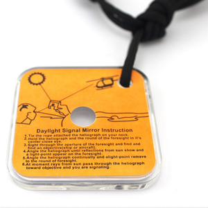La supervivencia al aire libre de rescate de emergencia señal espejo con Whistler de expedición de exploración aventura SOS - Product Image 2