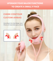 MIQMI Ceinture de remodelage facial V-line à gonflage manuel, réducteur de double menton, sangle amincissante pour le visage, souple et respirante