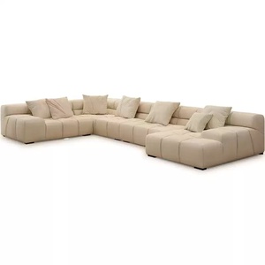 Más diseños para muebles modernos de lujo <span class=keywords><strong>y</strong></span> cómodos para el hogar, combinación de tela de terciopelo de ocio personalizada, sofá de sala de estar - Product Image 5