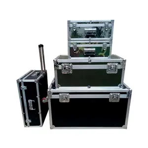 Exhibit Used Road Cases Transportation Box Metal Flight Case