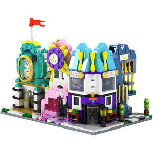 Partícula pequeña DIY City Street View Building Blocks Educativo ABS <span class=keywords><strong>Puzzle</strong></span> Juguetes de construcción para niños de 5 a 7 años - Product Image 3