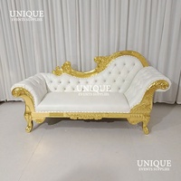 Hochzeitsbühnen-Kronensofa London Stilvoller Hochzeitszeremonie-Königsthron/Sofa Modernes Luxus-Hochzeits-Kronensofa/Couch