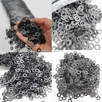 M1.6 - M22 Black Flat Washers Nylon PA66 Plastic Washer