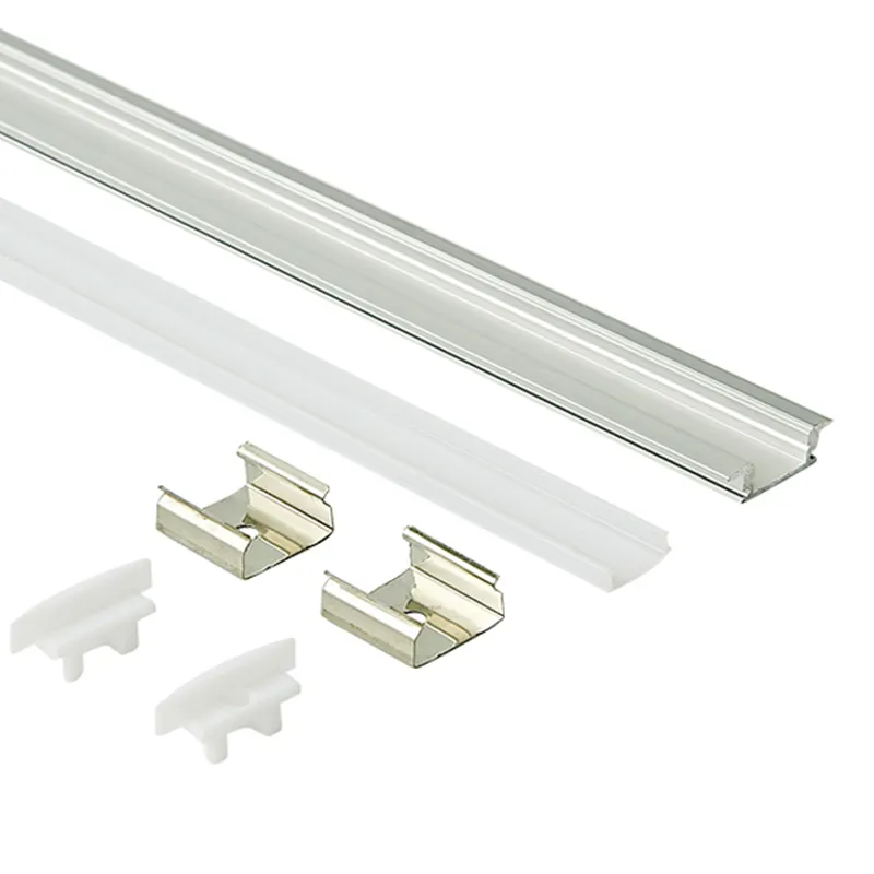 Incasso 17x7(mm) luci per guardaroba profilo in alluminio a LED per strisce luminose a LED luce per armadietto