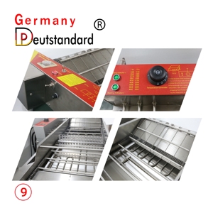 Máquina comercial de aperitivos con freidora automática de 4 cavidades para hacer pasteles y donas de masa fermentada - Product Image 3