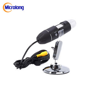 Microscope numérique stéréo pour la réparation de téléviseurs et de téléphones mobiles avec résolution 1280x720, interface AV et éclairage à 8 LED - Product Image 3