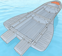 Bateau de pêche pliable en PE pour sports nautiques avec fonctions de dérive et de plongée, léger, pour 4 à 6 personnes