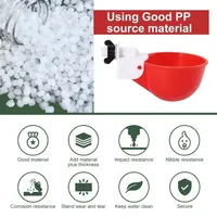 Abreuvoirs automatiques anti-fuite pour poulets avec embout de perçage, accessoires d'abreuvement pour volailles à remplissage automatique pour petits animaux et utilisation en poulailler