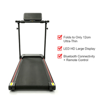 Tapis de course électrique sans fil de haute qualité pour la maison, pliable et mobile, avec design incurvé et pliage manuel