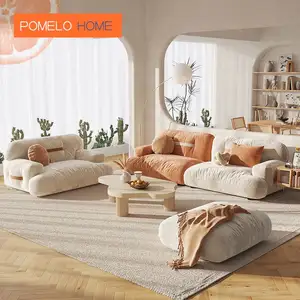 Pomelohome lussuoso divano 1 2 3 posti materiali in tessuto set moderni