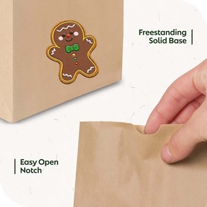 Tùy chỉnh in ấn Brown Craft <span class=keywords><strong>kraft</strong></span> giấy Quà Tặng thực phẩm Takeaway túi giấy với logo riêng của bạn sac En papier <span class=keywords><strong>Kraft</strong></span> - Product Image 2