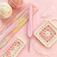 Crochet Jinlan Lanyu, kit de démarrage indispensable pour les débutants, aiguille en acier inoxydable lisse pour un crochet facile à partir de zéro