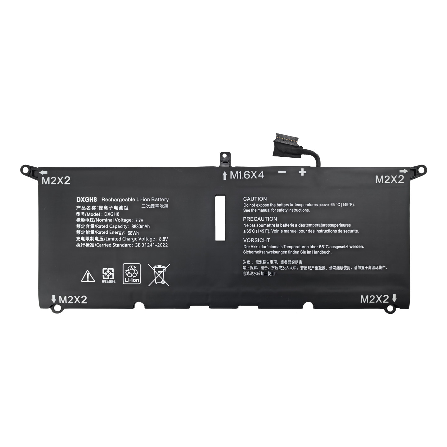 DXGH8 for Dell Vostro 5390 5391 Inspiron 7390 7391 7490