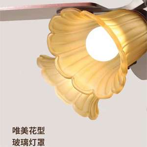 天井ファンライトCEスーパーアジアイタリア屋内エレガントクラシックアンティーク52インチライト付き天井ファン - Product Image 5