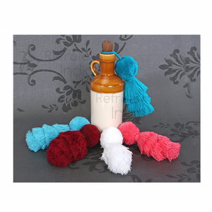 Glandes en jute et coton colorées pour rideaux et vêtements décoratifs - Product Image 1