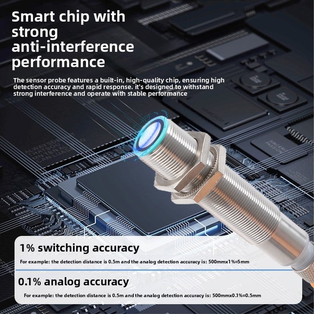BYLCH Ultrasonic Sensor High-precision Ranging UB1000 Liquid Level Measurement Stroke Displacement Limit Detection Millimeter
