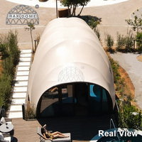 RAXDOME Tente de luxe pour glamping en safari, forme de cocon, pour hôtel-resort éco-responsable