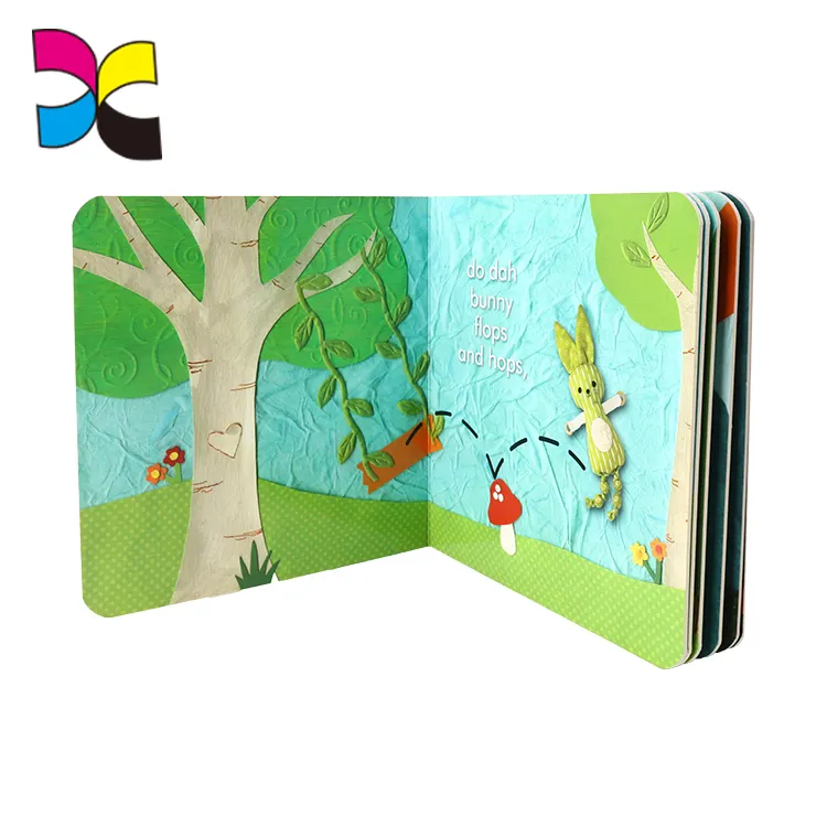 Use Safe Ink and Glue Durable Thick Colorful Baby Story Cardboard Book Educational Books Kids Printing