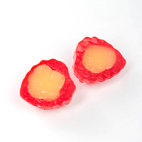 Fruitvormige dubbelgelaagse gevulde gummy snoepjes met sappige vulling, zachte gummy snoepjes, op maat gemaakte private label gummy snoepjes