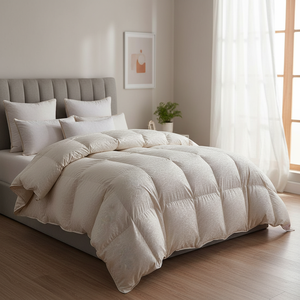 Piumino in <span class=keywords><strong>Seta</strong></span> di Lusso Lavabile in Lavatrice, <span class=keywords><strong>Copripiumino</strong></span> Invernale Spesso e Oversize King Size a Doppio Strato per Casa e Hotel - Product Image 1