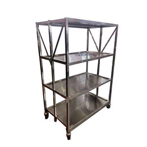 VICTORY KITCHEN Estante de acero inoxidable de 4 estantes Protección contra la corrosión Equipo de catering para suministros de hotel y restaurante - Product Image 6