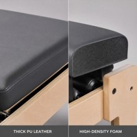 Máquina de Pilates Reformer de Madera de Arce Blanca con Estructura de Aleación de Aluminio, Equipo de Entrenamiento de Core para el Hogar y el Estudio