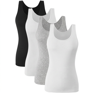Women's <b>Knitted</b> Ribbed <b>Tank</b> <b>Top</b> Sleeveless Slim Fit Casual Summer Eco-Friendly Floral Streetwear Lightweight Breathable Custom - Product Image 1