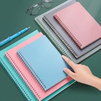 Carnet à spirales A4/B5/A5 en PVC/PP avec pages lignées fantaisie personnalisées, carnet à spirales avec logo pour agenda scolaire, journal pour étudiants