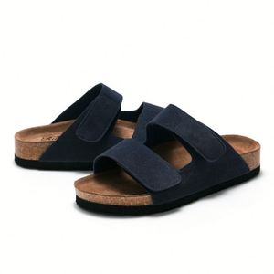 Pantoufles simples à semelle souple pour hommes, sandales de plage rétro à fleurs, antidérapantes, confortables, chaussures décontractées pour hommes - Product Image 5