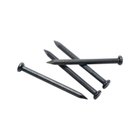 Clous en acier à haute teneur en carbone galvanisés noirs pour béton, disponibles en différentes tailles