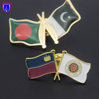 Chaîne de rôtiseurs drapeau personnalisé liechène, fabriqué à la chinoise, fabriqué avec votre propre design, broche badges