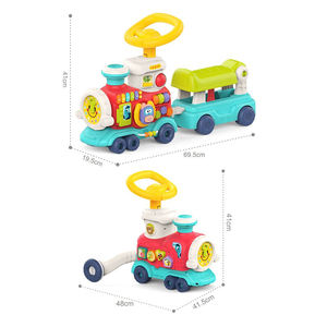 Nouveau trotteur 2 en 1 pour bébé, <span class=keywords><strong>centre</strong></span> d'activités, <span class=keywords><strong>voiture</strong></span> à pousser et à tirer, jouet de marche pour enfants, train à pousser et à monter - Product Image 5