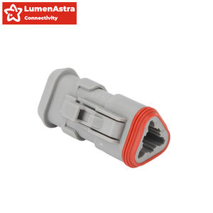 סדרה dt להתאמה אישית e008 אפור ip67 מחבר אוטומטי עמיד למים עם 12-20awg DT04-2P/3p/4p/6p/8p/12p-e008 פליז - Product Image 5