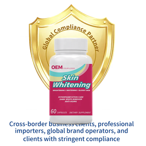 Cápsulas Blanqueadoras de Piel OEM, Cumplen con las Normas de EE. UU./UE – Certificación de Pruebas y Cumplimiento de Estándares cGMP/EFSAs para Operadores de Marcas Globales - Product Image 2