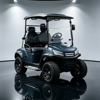 Voiture de golf électrique professionnelle 48V à deux places, alimentée au lithium, en promotion, buggy de golf tout-terrain, 30-50 km/h, 70-90 km d'autonomie