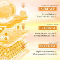 SADOER Gommage Corporel Éclaircissant à la Vitamine C, Camélia et Niacinamide, Exfoliant, Nourrissant, Blanchissant, Soin de la Peau