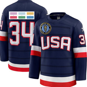 Jersey de Hockey sobre Hielo Personalizado de Alta Calidad con Técnicas de Sublimación, Incluye Pantalones y Calcetines, Nombre del Equipo OEM, Transpirable 100% - Product Image 3