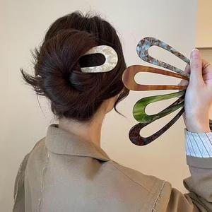 Grande épingle à cheveux rétro florale de style coréen de haute qualité pour filles - Product Image 1