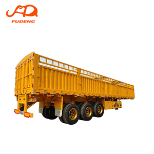 Semirremolque de Carga con Barandas de Tres Ejes Personalizado, Acero Q345B, 60 Toneladas, para Transporte de Frutas y Verduras - Product Image 1