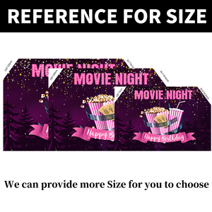 7 * 5ft cinéma bannière toile de fond <span class=keywords><strong>film</strong></span> nuit pop-corn imprimé décorations de fête toile de fond fond pour enfants fille joyeux anniversaire - Product Image 3