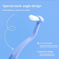 Brosse interdentaire orthodontique à touffe unique pour soins post-implantation, nettoyage des dents de sagesse et des appareils dentaires