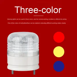 <span class=keywords><strong>LTA</strong></span>-5002 24V petite alarme LED Signal lumineux intégré trois couleurs feu de circulation et son stable plastique jaune pour Machine-outil - Product Image 2