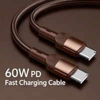 Câble USB Type-C tressé en nylon à charge rapide PD 100W haute vitesse, 1 mètre, pour transfert de données et synchronisation pour téléphones et tablettes