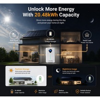 Batterie solaire au lithium Lifepo4 48 V 51,2 V 280 Ah 314 Ah 15 kWh 16 kWh, adaptée à l'onduleur Deye Growatt pour le stockage