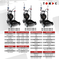 TOMAC 3:1 Pnömatik Yağ Pompası Arabası Seti (180-220L Variller için) 15M Hortum Makarası ve Dijital Ölçer Tabancası ile Otomotiv Aletleri