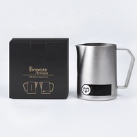 Nouvelle carafe à mousse de lait créative en acier inoxydable, idéale pour le moka et l'art latte, pot à café pour barista, pichet à lait