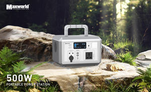 สถานีพลังงานแสงอาทิตย์กลางแจ้งความจุสูง 500W Lifepo4 แบบพกพา พร้อมระบบสำรองไฟ (UPS) จ่ายไฟ AC 220V รองรับปลั๊กไฟแบบ USA UK อิตาลี - Product Image 2